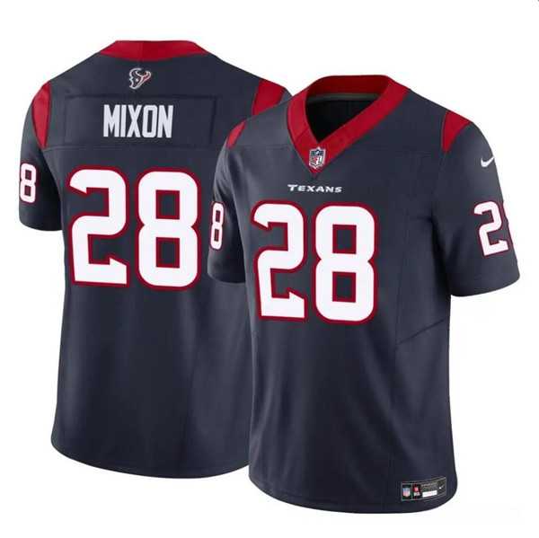 Youth Houston Texans #28 Joe Mixon Navy 2024 F.U.S.E. Vapor Untouchable Limited Stitched Jersey Dzhi